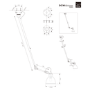 ランぺグラス NO.302 シーリングライト DCW editions / LAMPE GRAS No. 302 Ceiling lamp Black 3年保証