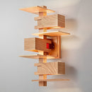 322B2721 TALIESIN 3  WALL SCONCE タリアセン3 Frank Lloyd Wright（フランクロイドライト） ヤマギワ yamagiwa ブラケットライト オーク塗装仕上【要電気工事】 3年保証 【正規品】