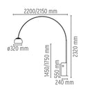 フロス FLOS ★通常タイプ「ARCO（アルコ）」ARCO スタンド [フロアスタンド デザイナーズ 輸入] 【正規品】3年保証