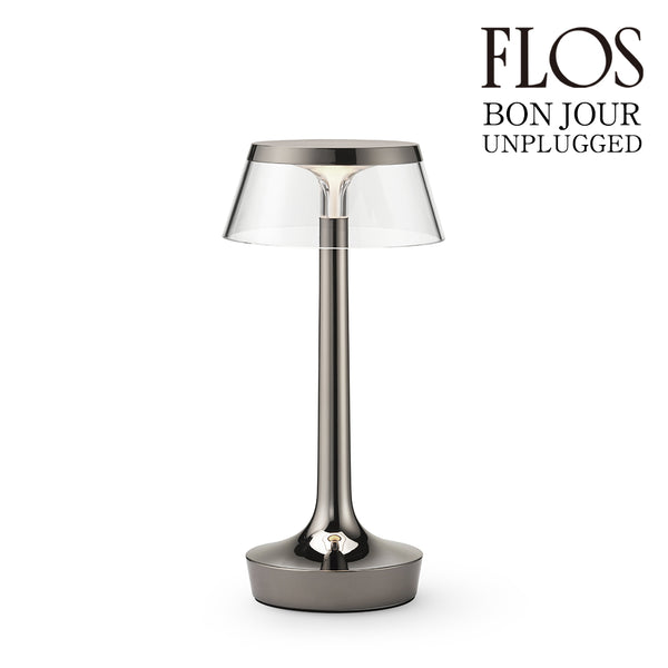 FLOS フロス Bon Jour Unplugged (ボンジュール アンプラグド) テーブルランプ black chrome ブラック クローム F1040063 正規品 送料無料 3年保証