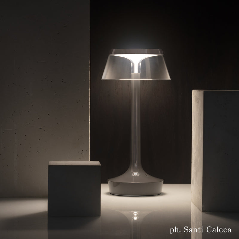 FLOS フロス Bon Jour Unplugged (ボンジュール アンプラグド) テーブルランプ stormy grey ストーミー グレー F1040023 正規品 送料無料 3年保証