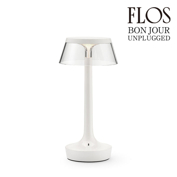 FLOS フロス Bon Jour Unplugged (ボンジュール アンプラグド) テーブルランプ almost white オールモスト ホワイト F1040009 正規品 送料無料 3年保証