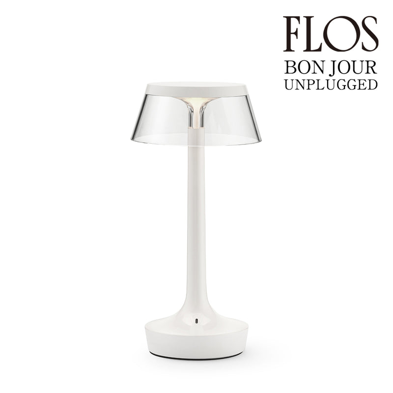 FLOS フロス Bon Jour Unplugged (ボンジュール アンプラグド) テーブルランプ almost white オールモスト ホワイト F1040009 正規品 送料無料 3年保証