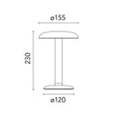 フロス FLOS  GUSTAVE（グスタヴ）スムースブラック Smooth Black テーブルスタンド 09.8405.SB 正規品 3年保証 送料無料