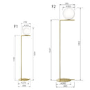 「IC LIGHTS F1（アイシーライツ F1）」IC LIGHTS F1 GLD ゴールド フロス FLOS フロアスタンド【正規品】3年保証