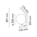 IC T1 Low 10 ANNIVERSARY（アイシー T1 ロウ 10アニヴァーサリー）フロス FLOS（受注限定品）テーブルスタンド【正規品】