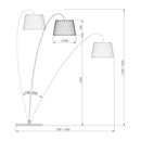 【在庫限り品特価/(20%OFF/2025年入荷品)】北欧照明 LE KLINT レ・クリント Snowdrop スノードロップ KF320M (ホワイト) フロアランプ プラスチックシェード ※Philips Hue75W相当同梱 【正規品】【320M】【KF320M】 3年保証 お買い得品