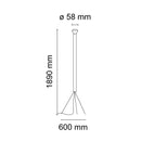 フロス FLOS  LUMINATOR（ルミナトール）フロアランプ White ホワイト FU377209 正規品 3年保証 送料無料