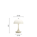 ルイスポールセン Louis Poulsen パンテラ 160 ポータブル オパール・ベージュ Panthella 160 Portable Opal Beige（V3） ルイスポールセン、レクリントなどの北欧照明、アルテミデ、フロスなどのデザイナーズ照明、イサムノグチの和風照明を通販します。照明器具を販売するネットショップ！送料無料！