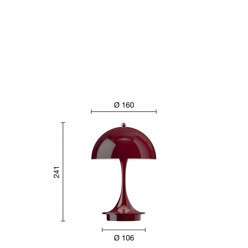 Louis Poulsen ルイスポールセン パンテラ 160 ポータブル オペーク・コーラル Panthella 160 Portable Opaque Coral（V3）ルイスポールセン、レクリントなどの北欧照明、アルテミデ、フロスなどのデザイナーズ照明、イサムノグチの和風照明を通販します。照明器具を販売するネットショップ！送料無料！