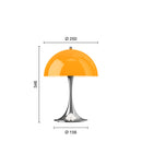 ≪特典付≫パンテラ 250 ポータブル オパール・オレンジ/クローム Panthella 250 Portable Opal Original Orange(V3) ルイスポールセン Louis Poulsen テーブルスタンド★プレゼント付 3年保証【正規品】