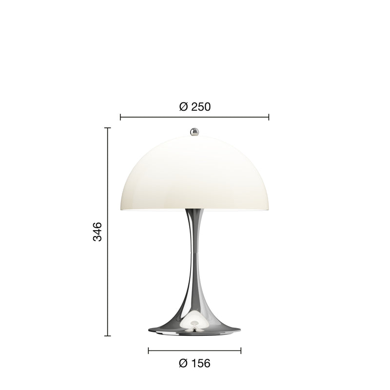 ≪特典付≫パンテラ 250 ポータブル オパール・ベージュ/クローム Panthella 250 Portable Opal Beige/Chrome ルイスポールセン Louis Poulsen テーブルスタンド★プレゼント付 3年保証【正規品】