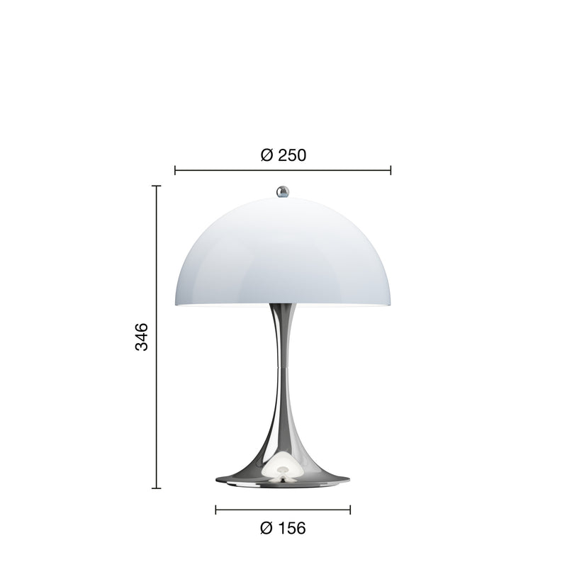 ≪特典付≫パンテラ 250 ポータブル オパール・ブルーグレー /クローム Panthella 250 Portable Opal Blue Grey/Chrome ルイスポールセン Louis Poulsen テーブルスタンド★プレゼント付 3年保証【正規品】