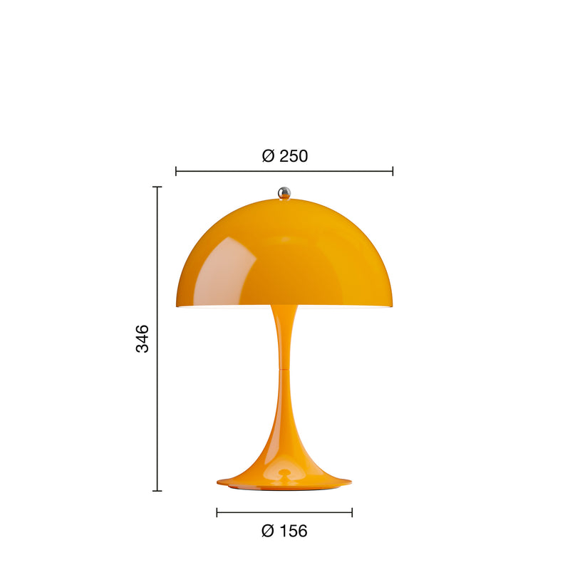 ≪特典付≫パンテラ 250 ポータブル オペーク・オレンジ  Panthella 250 Portable Opaque Orange ルイスポールセン Louis Poulsen テーブルスタンド★プレゼント付 3年保証【正規品】