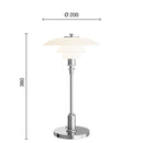 ≪特典付≫Louis Poulsen ルイスポールセン テーブルスタンド PH 2/1ポータブル PH 2/1Portable シルヴァー・クローム テーブルランプ【正規品】 ★プレゼント付 3年保証