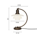 《特典付/納期数ヵ月待ち》PH 2/2 ルナ エイジド・ブラス オパール テーブルランプ  真鍮 Louis Poulsen ルイスポールセン PH 2/2 Luna Aged Brass Opal Table テーブルスタンド【正規品】3年保証