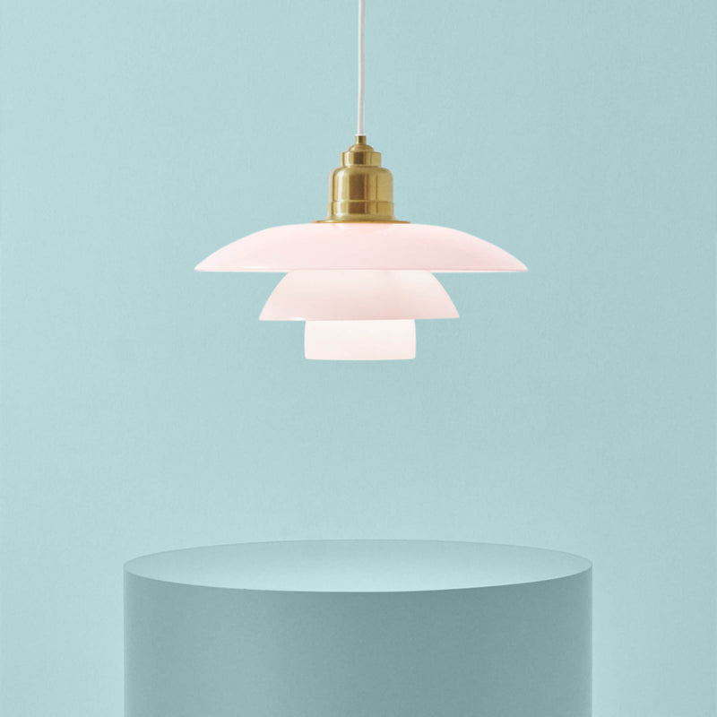 Louis Poulsen ルイスポールセン ペンダントライト PH 31/2-3 Glass Pendant ガラスペンダント 真鍮/ペール・ローズ PALE ROSE COLLECTION【正規品】【送料無料】