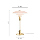 Louis Poulsen ルイスポールセン テーブルランプ PH 3/2 Table ガラステーブルランプ 真鍮/ペール・ローズ PALE ROSE COLLECTION【正規品】【送料無料】