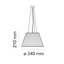 フロス FLOS  ROMEO MOON S1（ロメオ ムーン S1）ペンダントライト F6105000 正規品 3年保証 送料無料