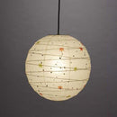 FORES 林工芸 TP-18M 提灯(アート紙) ペンダントライト・もみじ・金粉入り紙 TP-18M 3年保証