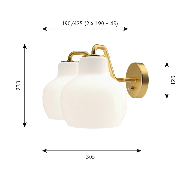 ≪特典付≫Louis Poulsen ルイスポールセン VL リングクラウン ウォール2 VL Ring Crown Wall 2（コード付）【正規品】要電気工事  ★プレゼント付 3年保証