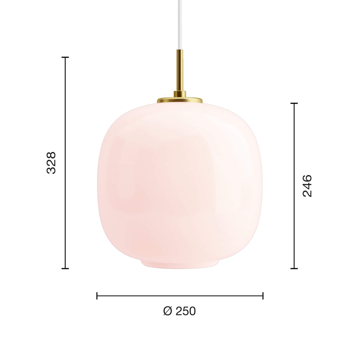 ローズ　ペンダントライト VL45 ラジオハウス ペンダント / Φ250 ペンダントライト 真鍮/ペール