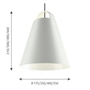 ≪特典付≫Louis Poulsen ルイスポールセン ABOVE アバーヴ Φ175　ホワイト（白） ペンダントランプ ABOVE Φ175 White ★プレゼント付 3年保証