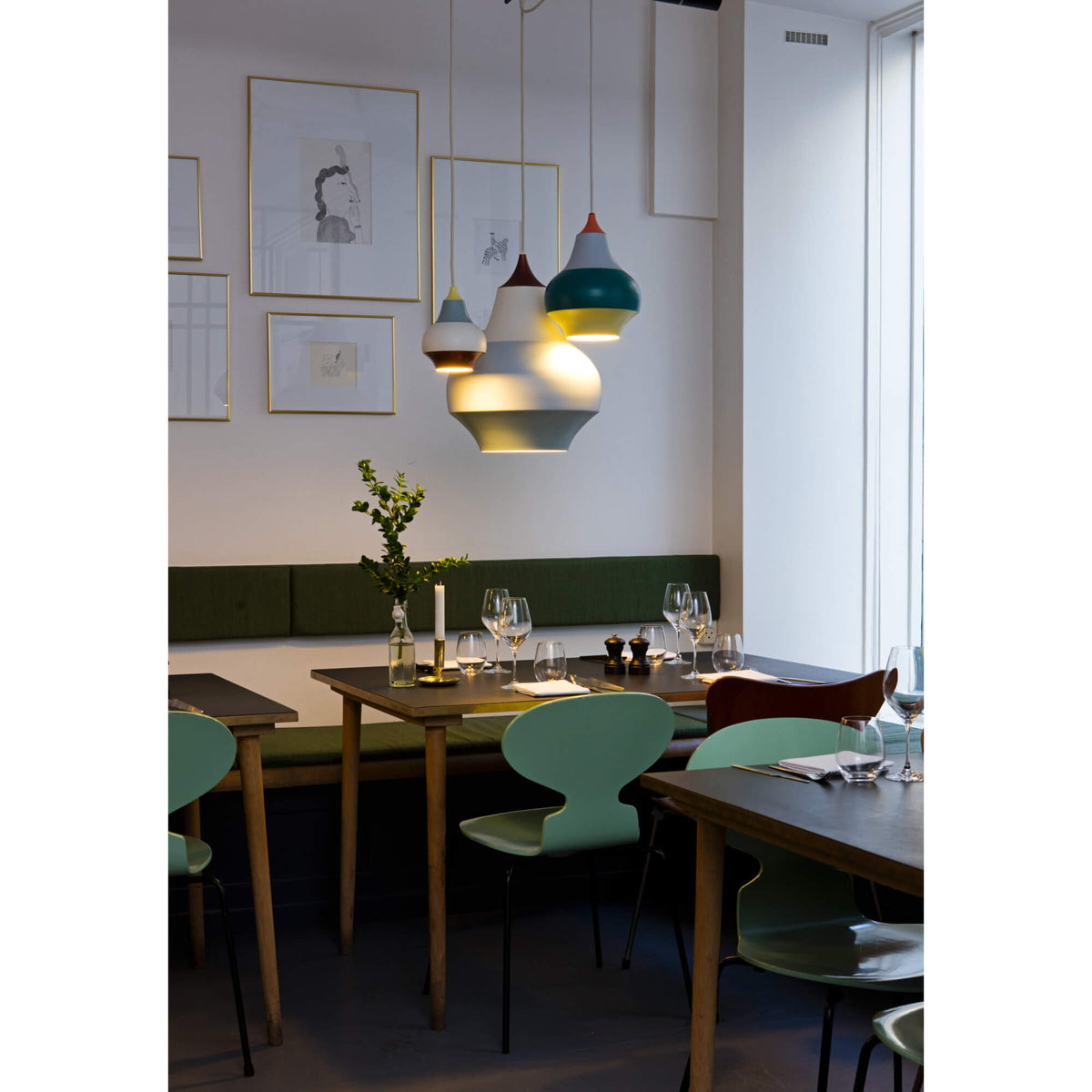 CIRQUE イエロートップ Φ380mm スィルク イエロートップ スィルク / Φ380 イエロー ペンダントライト Louis Poulsen