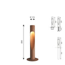 ルイスポールセン Louis Poulsen Flindt Bollard 800 コールテン鋼色 ベースプレート型 3000K フリントボラード エクステリアランプ【正規品】 【送料無料】　ルイスポールセン、レクリントなどの北欧照明、アルテミデ、フロスなどのデザイナーズ照明、イサムノグチの和風照明を通販します。照明器具を販売するネットショップ！送料無料！