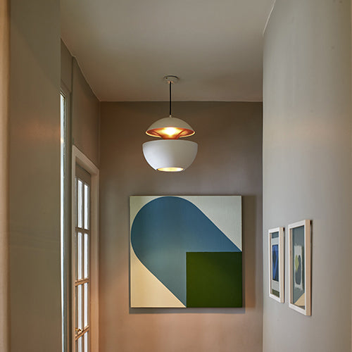 ヒア・カムズ・ザ・サン φ350 ホワイト/コッパー ペンダント