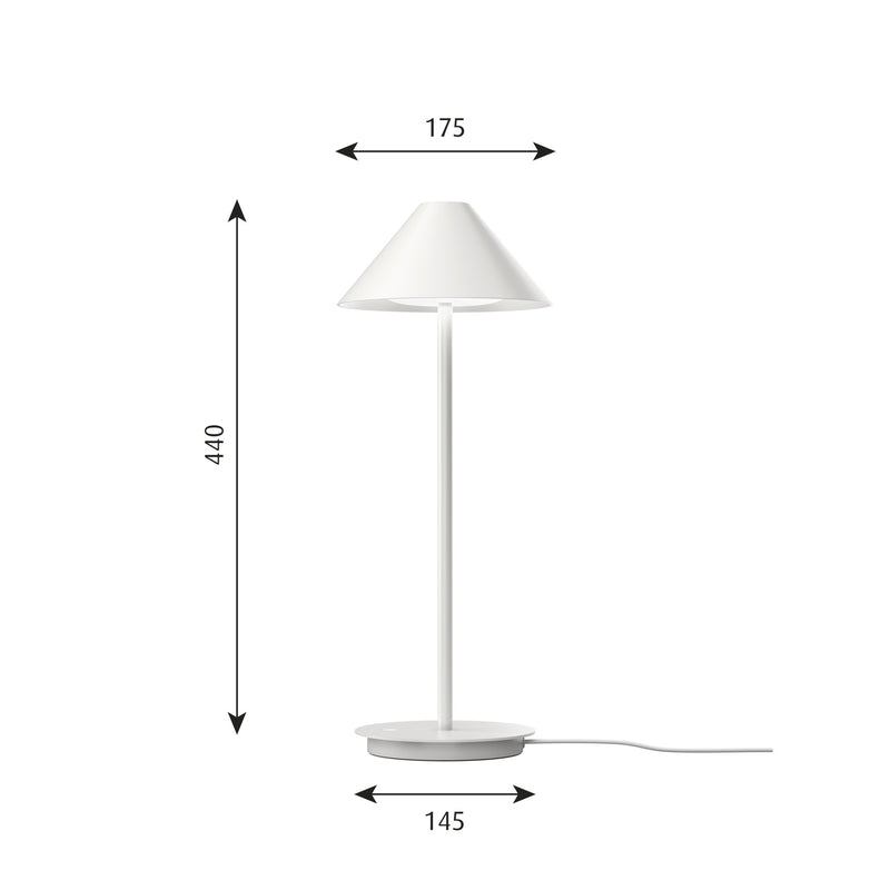 Louis Poulsen ルイスポールセン Keglen Table Φ175 White 白 ベース式 3000K【正規品】 【送料無料】　ルイスポールセン、レクリントなどの北欧照明、アルテミデ、フロスなどのデザイナーズ照明、イサムノグチの和風照明を通販します。照明器具を販売するネットショップ！送料無料！