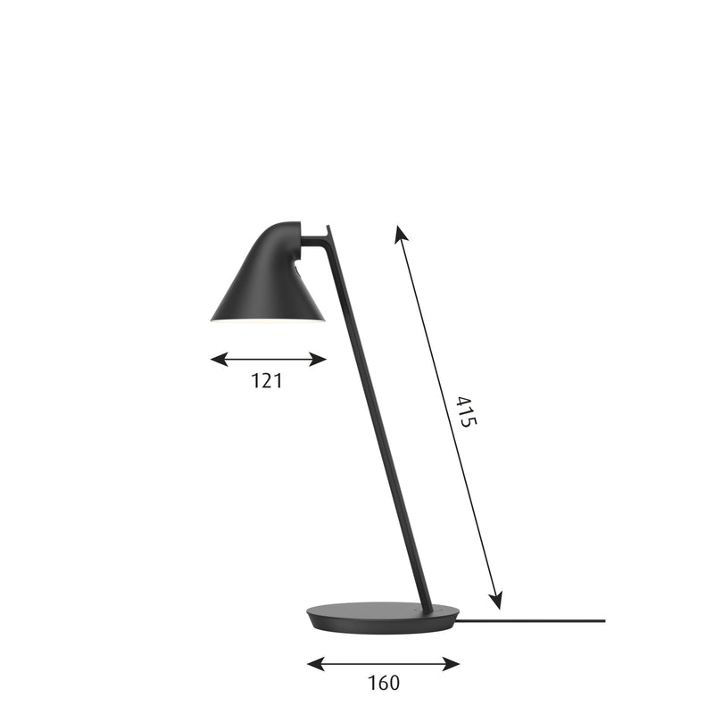 ルイスポールセン Louis Poulsen NJP Mini Table ブラック テーブルランプ NJP ミニ テーブル ベース式【正規品】 【送料無料】　ルイスポールセン、レクリントなどの北欧照明、アルテミデ、フロスなどのデザイナーズ照明、イサムノグチの和風照明を通販します。照明器具を販売するネットショップ！送料無料！