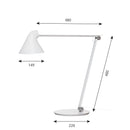 ルイスポールセン Louis Poulsen NJP Table ホワイト テーブルランプ NJP テーブルランプ ベース式【正規品】 【送料無料】　ルイスポールセン、レクリントなどの北欧照明、アルテミデ、フロスなどのデザイナーズ照明、イサムノグチの和風照明を通販します。照明器具を販売するネットショップ！送料無料！