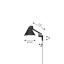 ルイスポールセン Louis Poulsen NJP Wall ブラック ウォールライト NJP ウォール ショートアーム【正規品】 【送料無料】　ルイスポールセン、レクリントなどの北欧照明、アルテミデ、フロスなどのデザイナーズ照明、イサムノグチの和風照明を通販します。照明器具を販売するネットショップ！送料無料！