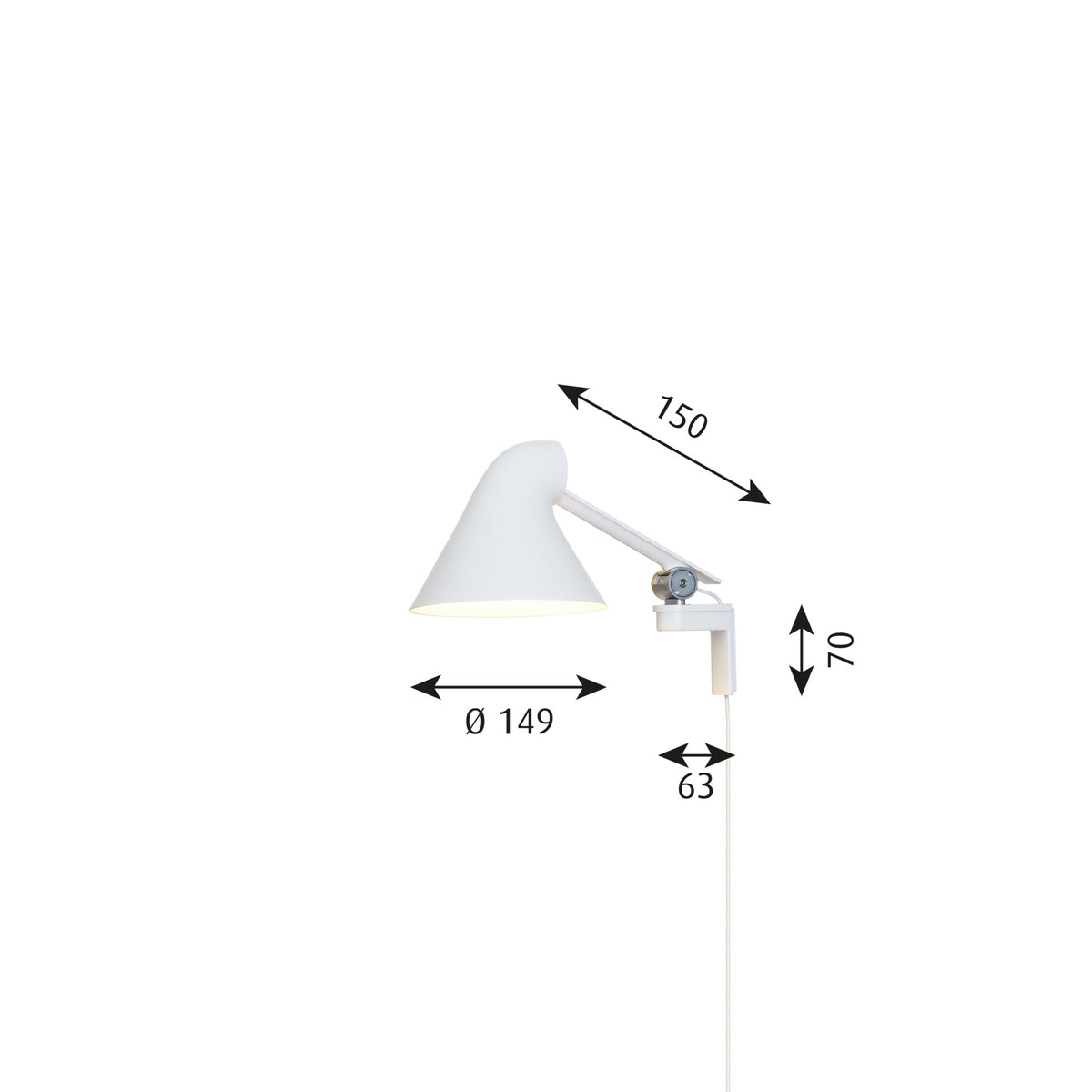 NJP Wall Short シルバー　ルイスポールセン　ウォールライト NJP ウォール | nendo | Louis Poulsen