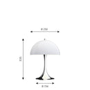 Louis Poulsen ルイスポールセン Panthella Mini Table オパール・グレー Opal Grey パンテラ250 テーブル テーブルスタンド【正規品】 【送料無料】　ルイスポールセン、レクリントなどの北欧照明、アルテミデ、フロスなどのデザイナーズ照明、イサムノグチの和風照明を通販します。照明器具を販売するネットショップ！送料無料！