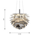PH Artichoke アーティチョーク φ480 ステンレス 3000K ルイスポールセン Louis Poulsen 　ルイスポールセン、レクリントなどの北欧照明、アルテミデ、フロスなどのデザイナーズ照明、イサムノグチの和風照明を通販します。照明器具を販売するネットショップ！送料無料！