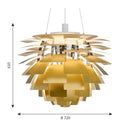 PH Artichoke アーティチョーク φ720 Brass(真鍮) 3000K ルイスポールセン Louis Poulsen 　ルイスポールセン、レクリントなどの北欧照明、アルテミデ、フロスなどのデザイナーズ照明、イサムノグチの和風照明を通販します。照明器具を販売するネットショップ！送料無料！