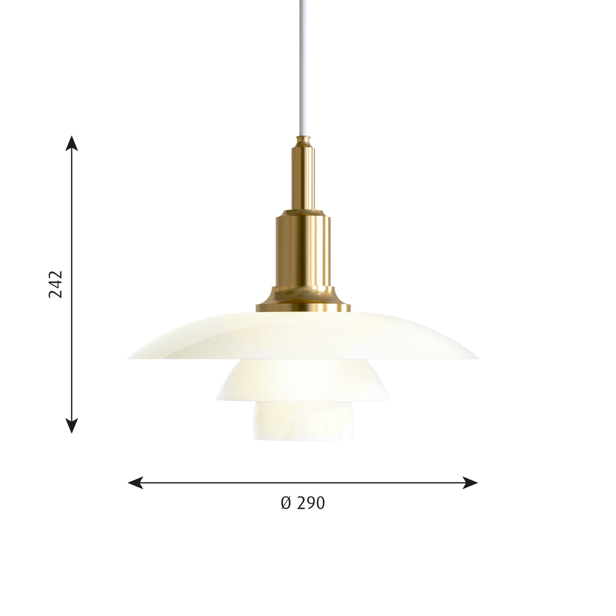 正規品 デンマーク Louis Poulsen PH3/2” 15.2万 PH 3/2 Pendant (PH 3/2ペンダント)/Louis Poulsen（ルイス