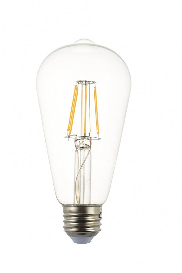 しっかり明るい、コンパクト天井照明スワン電器 SWAN LEDフィラメント電球 SWB-E052L(Edison)調光対応