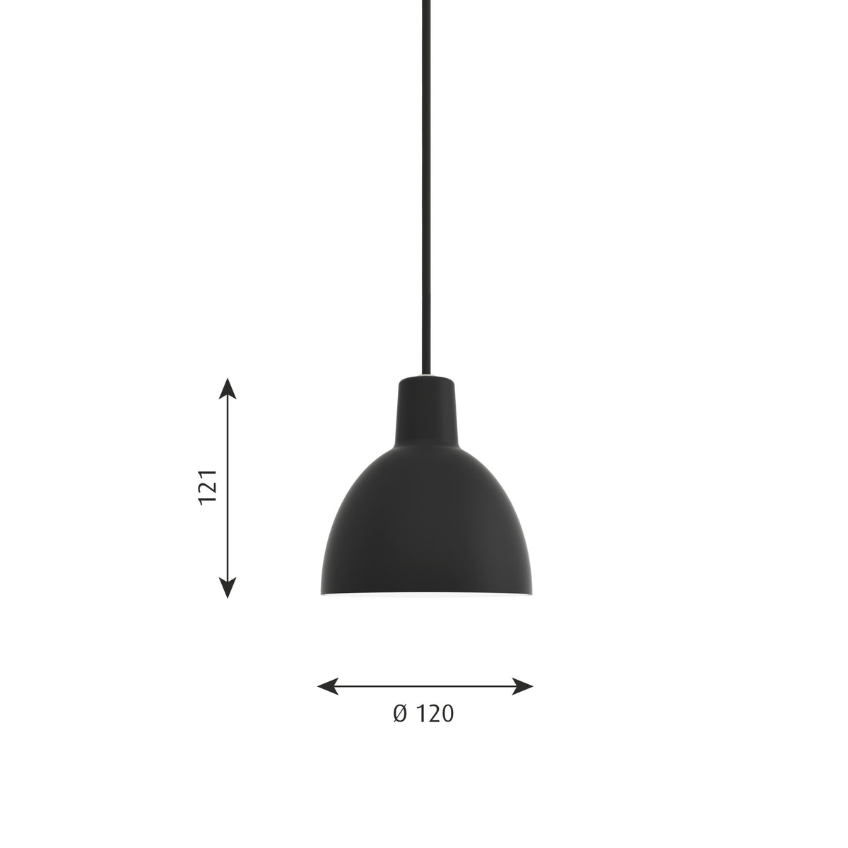 トルボー ペンダント / Φ120 ブラック ペンダントライト Louis Poulsen ルイスポールセン 正規品｜LaVita 住まいの照明  ラ・ヴィータ