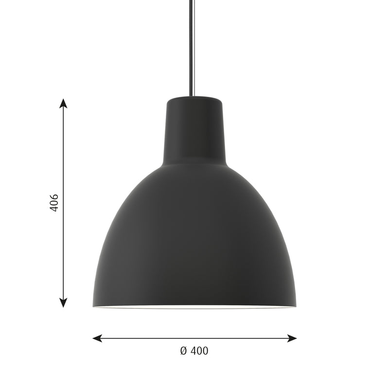 ≪特典付≫ルイスポールセン Louis Poulsen ペンダントライト Toldbod トルボー 400 Black ブラック【正規品】 ★プレゼント付 3年保証