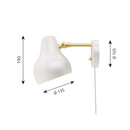 ≪特典付≫Louis Poulsen ルイスポールセン ウォールライト VL38 Wall White  VL38 ウォール ホワイト(白) コード無【正規品】(※要電気工事) ★プレゼント付 3年保証