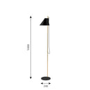 ≪特典付≫Louis Poulsen ルイスポールセン フロアライト Yuh Floor Brass Black Yuh フロア ブラック (真鍮/黒)【正規品】 ★プレゼント付 3年保証